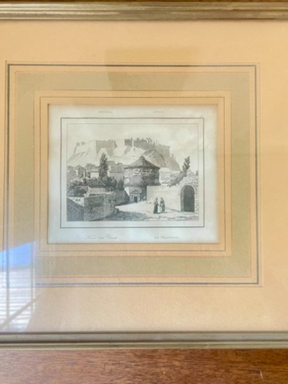 VTG Framed & Matted Print "Der Windthurm" The Wind Tower